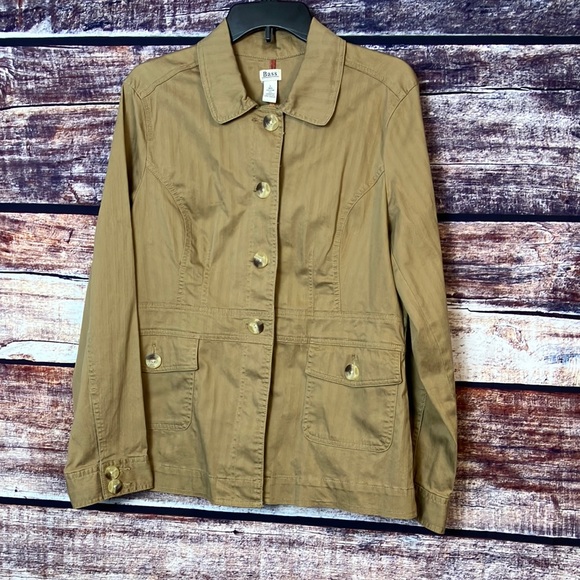 Bass Jackets & Blazers - Bass G.H. bass & Co. Utility Classic Blazer Textured Town Tan Size L